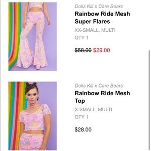 Dolls Kill X Care Bear Set